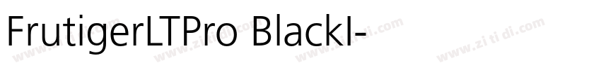 FrutigerLTPro BlackI字体转换